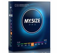My Taille Pro Condoms Droit Sens Standard 53 MM Largeur au Détail Boîte De 3