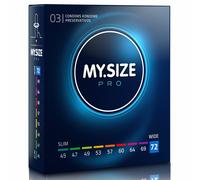 Mon Taille Pro Condoms Petit 45 47 49 Standard 53 57 Grand 60 64 69 72mm Boîte 3