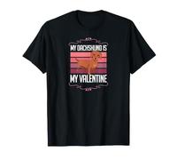 Mon Teckel est ma Saint-Valentin, Un Amour drôle en Forme de cœur pour la Saint-Valentin T-Shirt