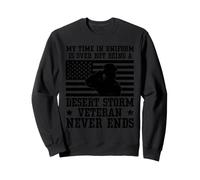 Mon Temps en Uniforme est terminé, mais en Tant Que vétéran de la tempête du désert Sweatshirt