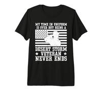 Mon Temps en Uniforme est terminé, mais en Tant Que vétéran de la tempête du désert T-Shirt Haut de Gamme