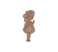 Mon tente d'Art kit Dolly, Bois, multicolore, 8.5 x 4 cm