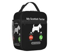 Mon Terrier écossais Appelle Sacs à Lunch isothermes pour Femmes Scottie Dog Resuable Thermal Cooler Bento Box School