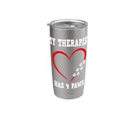 Mon thérapeute a 4 pattes, propriétaire de chien Gobelet isotherme en acier inoxydable double paroi