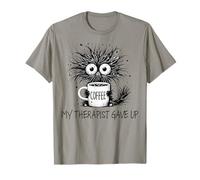 Mon thérapeute a abandonné Cat Funny Coffee T-Shirt