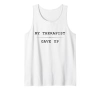 Mon thérapeute a abandonné Face Melting Graphic Funny Débardeur