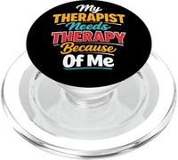 Mon thérapeute a Besoin d'une thérapie à Cause de Moi PopSockets PopGrip pour MagSafe
