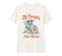 Mon thérapeute a des Cornes, Une Vache des Highlands Funny T-Shirt Haut de Gamme