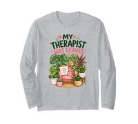 Mon Thérapeute A des Feuilles Drôles De Plantes Parent Cozy Manche Longue
