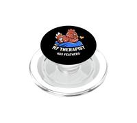 Mon thérapeute a des Plumes, Une Poule drôle de Gardien de Poulet PopSockets PopGrip pour MagSafe