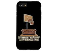 Mon thérapeute a Un Cerceau et Un Ballon de Basket en Bois Franc Coque pour iPhone SE (2020) / 7/8