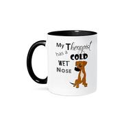 Mon Thérapeute A Un Chien De Race Boxer Croisé, Rescapé D'Un Hôpital Psychiatrique. Mug À Café Avec Anse Tasses À Thé Micro-Ondes Tasse Pour Cacao Cappuccino Maison 330Ml