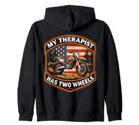 Mon thérapeute a Un Motocross à Deux Roues American MX Sweat à Capuche
