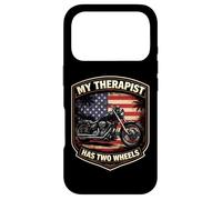Mon thérapeute a Une Moto Chopper à Deux Roues America USA Coque pour iPhone 17 Pro