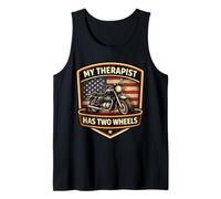 Mon thérapeute a Une Moto Classique à Deux Roues | Biker American Débardeur