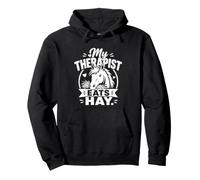 Mon thérapeute Eats Hay Funny Horse Equestrian Sweat à Capuche