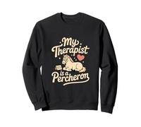 Mon thérapeute est Un Cheval Percheron Sweatshirt