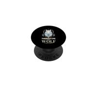 Mon Theriotype Est Un Loup Lune Celeste PopSockets PopGrip Adhésif