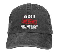 Mon Travail Est Top Secret, Même Moi Je Ne Sais Pas Ce Que Je Fais Casquette De Camionneur Unisexe Casquettes Sport Respirant Sunhat pour Golf Extérieur Course À Pied