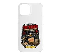 Mon Travail est Top Secret même si Je ne Sais Pas ce Que Je Fais de drôle Coque pour iPhone 14