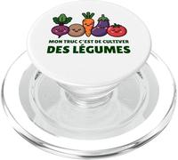 Mon Truc C’est De Cultiver des Légumes Humour Jardinage PopSockets PopGrip pour MagSafe