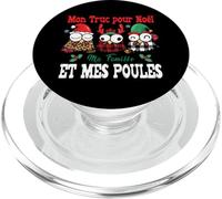 Mon Truc pour Noël Ma Famille et Mes Poules Cadeau Fêtes PopSockets PopGrip pour MagSafe