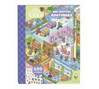 Mon univers cosy - mes petites boutiques - un monde géant à composer ! - Ophélie Ortal - Auzou Philippe Eds - broché - Document jeunesse