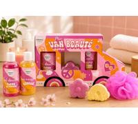 Mon Van Beauté - Coffret Bain & Soin Rétro | Gel Douche Fleur de Cerisier, Bain Moussant Vanille, Crème Mains, Bombes de Bain & Fleur de Douche | Idée Cadeau Femme - FRENCH TENDANCE