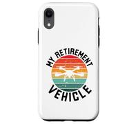 Mon véhicule de retraite drôle drone pilote retraite Coque pour iPhone XR