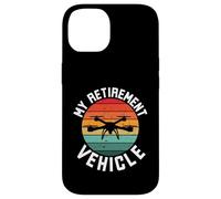 Mon véhicule de retraite drôle drone pilote retraite humour Coque pour iPhone 14
