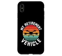 Mon véhicule de retraite drôle drone pilote retraite humour Coque pour iPhone XS Max