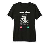 Mon Vélo M’Appelle Faut Que J’Y Aille Drôle Cyclisme T-Shirt Haut de Gamme