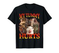 Mon Ventre me Fait Vraiment Mal Chat intolérant au Lactose T-Shirt