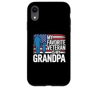 Mon vétéran préféré est ma Famille de Petite-Fille Grand-père Coque pour iPhone XR