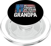 Mon vétéran préféré est ma Famille de Petite-Fille Grand-père PopSockets PopGrip pour MagSafe