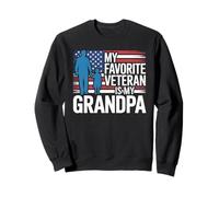 Mon vétéran préféré est ma Famille de Petite-Fille Grand-père Sweatshirt