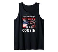 Mon vétéran préféré est Mon Cousin Veterans Veteran's Day Team Débardeur