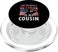 Mon vétéran préféré est Mon Cousin Veterans Veteran's Day Team PopSockets PopGrip pour MagSafe