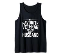 Mon vétéran préféré est Mon Mari Patriotique Débardeur