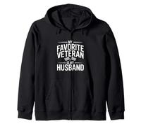 Mon vétéran préféré est Mon Mari Patriotique Sweat à Capuche