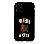 Mon Violoncelle a Une Place Cello Player Musician Humour Coque pour iPhone 11