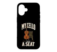 Mon Violoncelle a Une Place Cello Player Musician Humour Coque pour iPhone 16