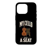 Mon Violoncelle a Une Place Cello Player Musician Humour Coque pour iPhone 16 Pro