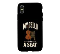 Mon Violoncelle a Une Place Cello Player Musician Humour Coque pour iPhone X/XS