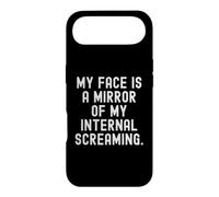 Mon Visage est Le Miroir de Mes cris intérieurs Witty Coque pour iPhone Air