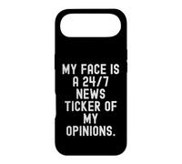 Mon Visage est Un Journal d'actualités 24 Heures sur 24, 7 Jours sur 7, de Mes Opinions Witty Coque pour iPhone Air