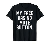 Mon Visage n'a Pas de Bouton muet Witty Observational T-Shirt