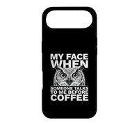 Mon Visage Quand Quelqu'un me Parle Avant Coffee Owl Coque pour iPhone Air