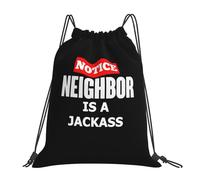 Mon Voisin Est Un Imbécile Homme Femme Sac À Cordon Pliable Sac À Dos À Cordon Étanche Gym Sack Pour Plage Yoga Gymnastique