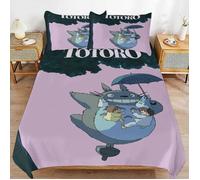 Mon voisin Totoro Housse de couette Housse de couette Ensembles de literie en microfibre Ensembles de couette légers 3 pi 140*200cm